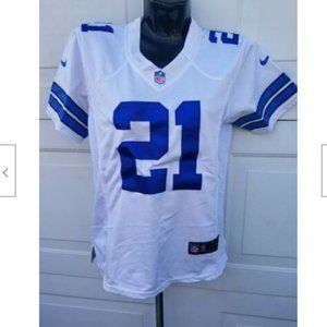 Ezekiel Elliott #21 Women's Nike V-Neck NFL Jersey